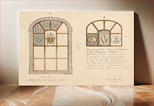 Πίνακας, Design for church windows - stained glass, Konrád Svestka