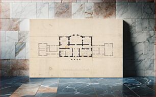Πίνακας, Design for Clifton Castle, Yorkshire: Ground Floor Plan