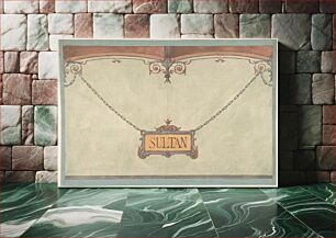 Πίνακας, Design for Decorated "Sultan" Plaque for Stable Wall, Hôtel Candamo