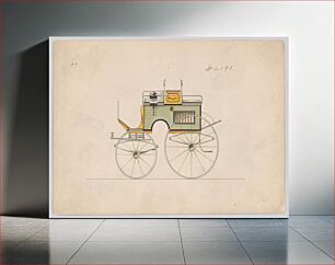 Πίνακας, Design for Dog Cart Phaeton, no. 4195, Manufacturer : Brewster & Co