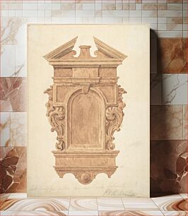 Πίνακας, Design for Oak Carving, from the Fireplace, Jerusalem Chamber, Westminster