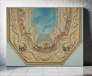 Πίνακας, Design for Octagonal Ceiling in the Pless House, Berlin by Jules Edmond Charles Lachaise and Eugène Pierre Gourdet