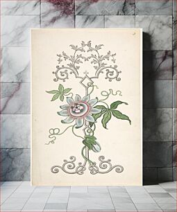 Πίνακας, Design for Panel Decoration Centered on a Passion Flower