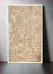 Πίνακας, Design for Panels (Textile?) Decorated with Moresque and Knotwork Ornament