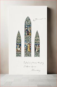 Πίνακας, Design for Stained Glass, Southeast Window Nave, Paisley Abbey, Scotland (1874) by Sir Edward Burne–Jones