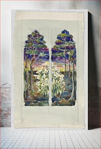 Πίνακας, Design for Stained Glass Window, Alice Cordelia Morse