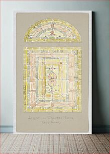 Πίνακας, Design for Stained Glass Window: Light in Chapter Room, Carnegie Hall, New York, NY, Alice Cordelia Morse