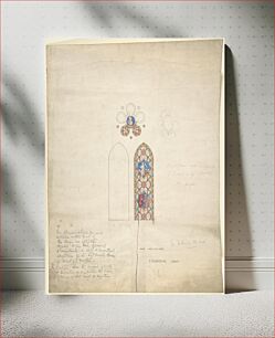 Πίνακας, Design for stained glass windows in Ditteridge Church