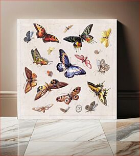 Πίνακας, Design for Textile or Wallpaper: Butterflies