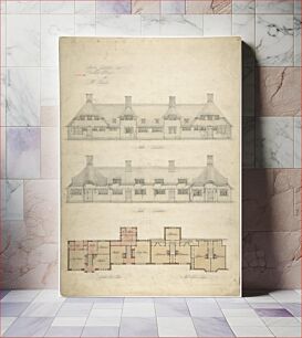 Πίνακας, Design for Thatched Cottages for Mrs. Kingsley