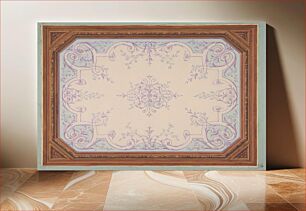 Πίνακας, Design for the decoration of a ceiling in rinceaux by Jules Edmond Charles Lachaise and Eugène Pierre Gourdet