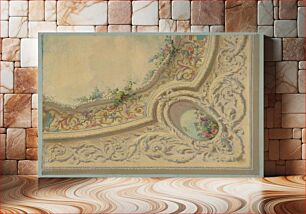 Πίνακας, Design for the decoration of a ceiling in the house of Baron Malet, Jouy-en-Josas (Seine et Gise) by Jules Edmond Charles Lachaise and Eugène Pierre Gourdet
