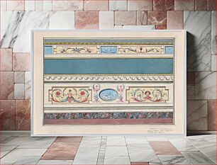 Πίνακας, Design for the Decoration of a Cornice and Dado with Neoclassical Motifs