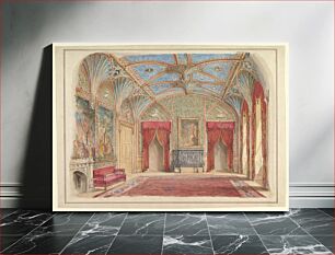 Πίνακας, Design for the Decoration of the Drawing Room at Eastnor Castle, Hertfordshire
