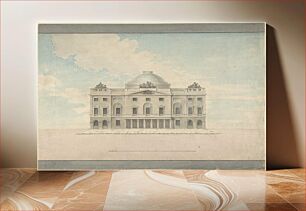Πίνακας, Design for the Facade of a Theater (Perspective) by Charles Middleton
