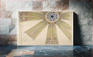 Πίνακας, Design for the Interior Cupola of a Domed Chapel, Farnborough, England by Jules Lachaise and Eugène Pierre Gourdet