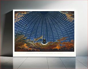 Πίνακας, Design for The Magic Flute: The Hall of Stars in the Palace of the Queen of the Night, Act 1, Scene 6 (1847–1849) by After Karl Friedrich Schinkel