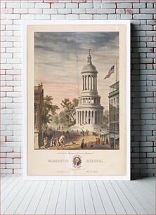 Πίνακας, Design for the Washington Memorial, New York, designed by Robert Kerr