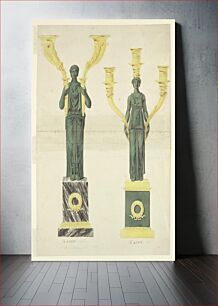 Πίνακας, Design for Two Candlesticks by Lefebvre Manufactory