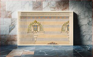 Πίνακας, Design for Upper Wall Decoration, Farnborough, England by Jules Edmond Charles Lachaise and Eugène Pierre Gourdet