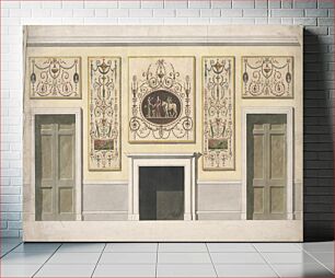 Πίνακας, Design for Wall Decoration with Neoclassical Panels