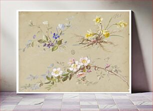 Πίνακας, Design for Wallpaper and Textile: Flowers
