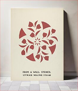 Πίνακας, Design from Lyman, Maine 1755-1780: From Proposed Portfolio "Maine Wall Stencils" (1935–1942) by Mildred E. Bent