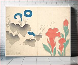 Πίνακας, Design of Morning–glory and Other Flowers