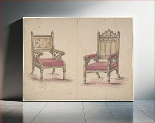 Πίνακας, Designs for Two Gothic Style Chairs