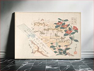 Πίνακας, Designs of Writing-Paper with Flowers by Ryūryūkyo Shinsai