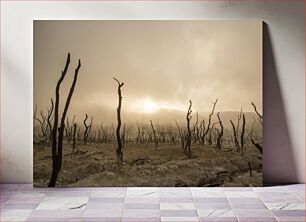 Πίνακας, Desolate Landscape at Dusk Έρημο τοπίο στο σούρουπο