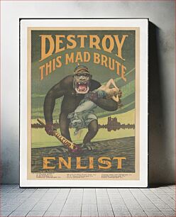 Πίνακας, Destroy this mad brute Enlist - U.S. Army