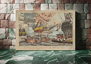 Πίνακας, Destruction of the egyptian-turkish fleet at navarina, German Graphic Designer