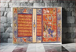 Πίνακας, Devananda's Fourteen Auspicious Dreams Foretelling the Birth of Mahavira: Folio from a Kalpasutra Manuscript by Master of the Jaunpur Kalpasutra