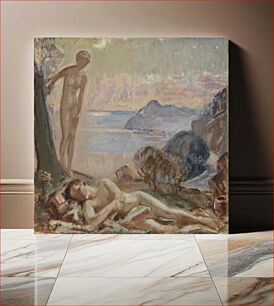 Πίνακας, Diana and endymion i, 1921, by Magnus Enckell
