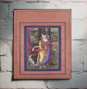 Πίνακας, "Diana, Goddess of the Hunt", Folio from the Davis Album, attributed to 'Ali Quli Jabbadar