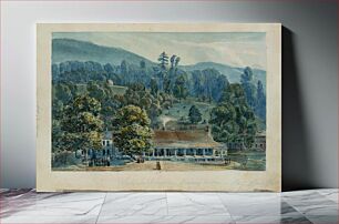 Πίνακας, Dining Room and Stage Offices at White Sulphur Springs by John La Farge