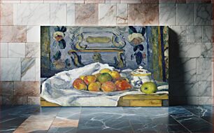Πίνακας, Dish of Apples (ca. 1876–1877) by Paul Cézanne
