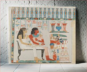 Πίνακας, Djehuty and his Mother Receiving Offerings, Tomb of Djehuty