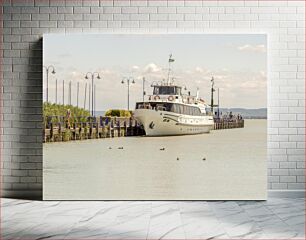 Πίνακας, Docked Boat by the Pier Ελλιμενισμένο σκάφος δίπλα στην προβλήτα