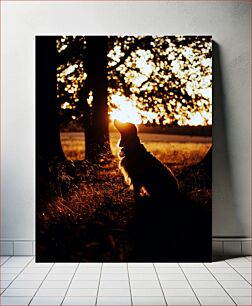 Πίνακας, Dog at Sunset Σκύλος στο ηλιοβασίλεμα