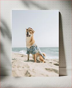 Πίνακας, Dog on the Beach Σκύλος στην παραλία