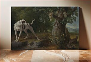 Πίνακας, Dog Pointing Partrideges in a Landscape by Alexandre Francois Desportes