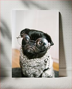 Πίνακας, Dog with Glasses Σκύλος με γυαλιά