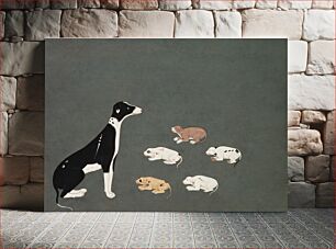 Πίνακας, Dog with pups (1780)