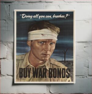 Πίνακας, Doing all you can, brother? Buy war bonds