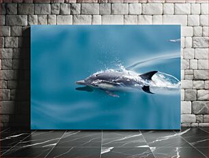 Πίνακας, Dolphin Swimming in Clear Waters Δελφίνια που κολυμπούν σε καθαρά νερά