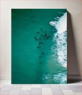 Πίνακας, Dolphins in the Ocean Δελφίνια στον ωκεανό