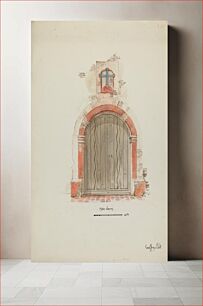 Πίνακας, Doorway, Main Entrance to Mission (c. 1937) by Geoffrey Holt