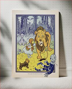 Πίνακας, Dorothy meets the Cowardly Lion, from The Wonderful Wizard of Oz first edition